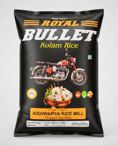 Aishwarya Royal Bullet RNR Kolam Steam Rice 26Kg