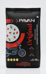 Pavan Original Brand RNR Kolam Raw Rice 26Kg