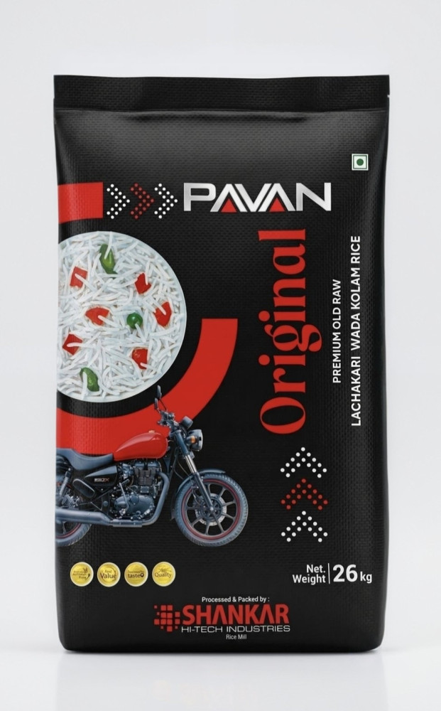 Pavan Original Brand RNR Kolam Raw Rice 26Kg