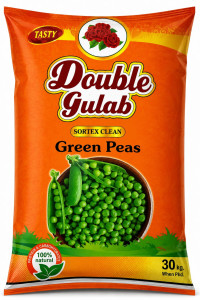 Double Gulab Premium Green Peas 30Kg