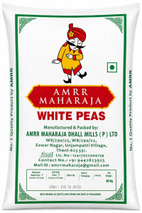 Maharaja Brand White Peas 30Kg