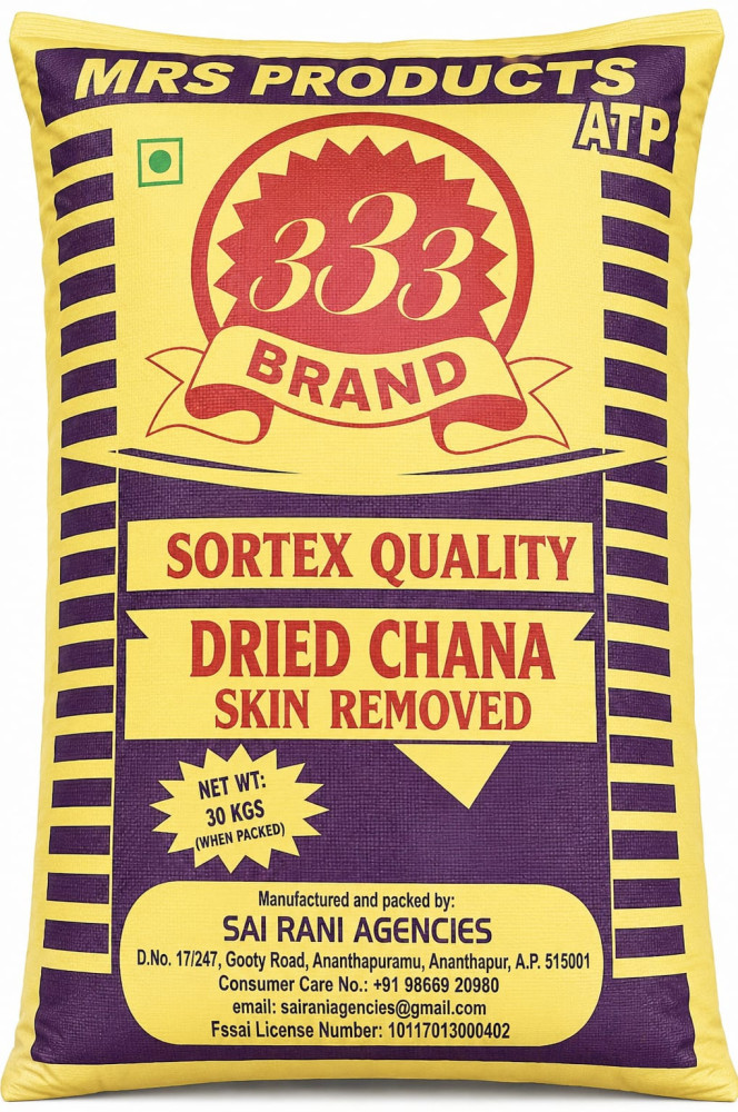 333 Brand Premium Fried Gram 30Kg