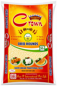 Crown Brand Premium Bold Urad Gola 50Kg